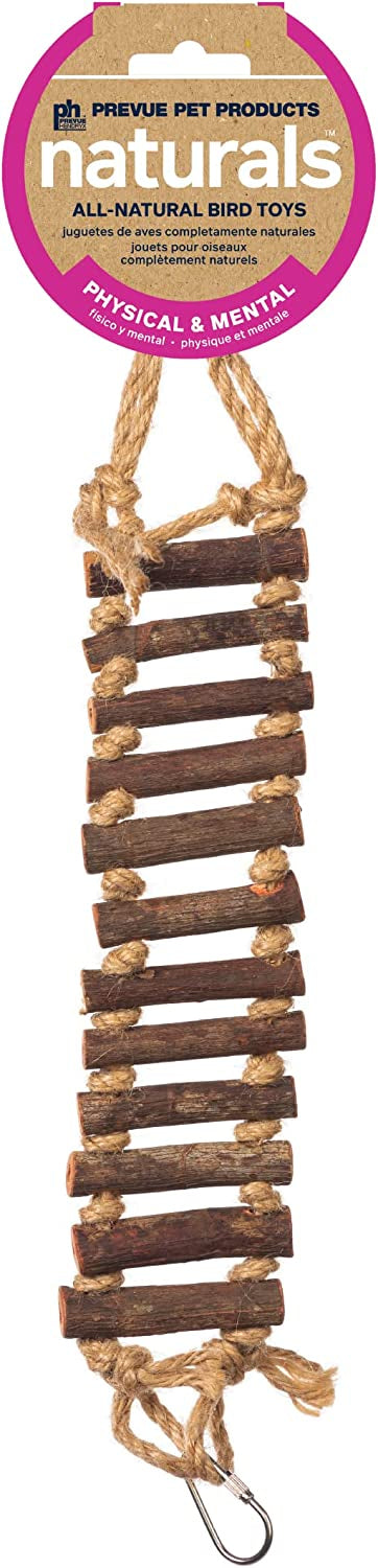 Prevue Naturals Wood and Rope Ladder Bird Toy