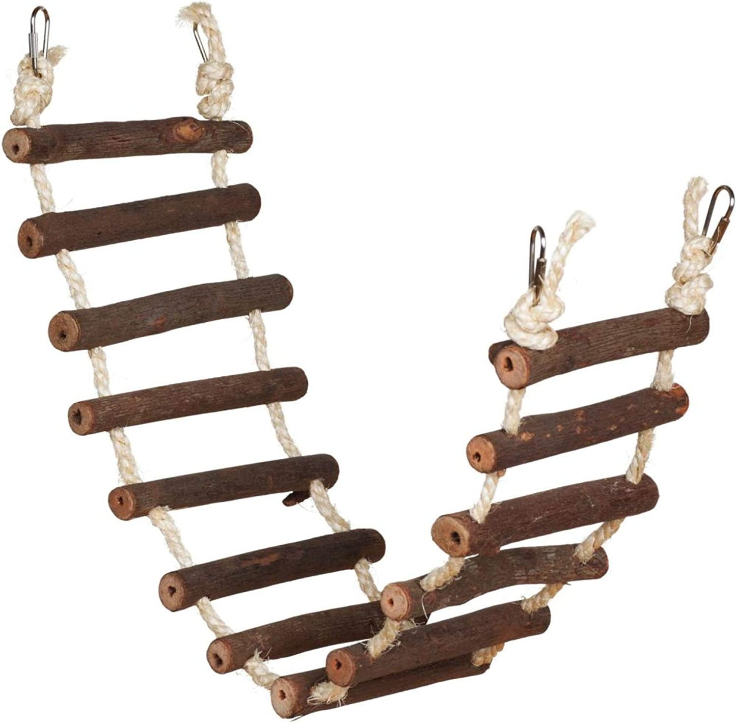 Prevue Naturals Wood and Rope Ladder Bird Toy