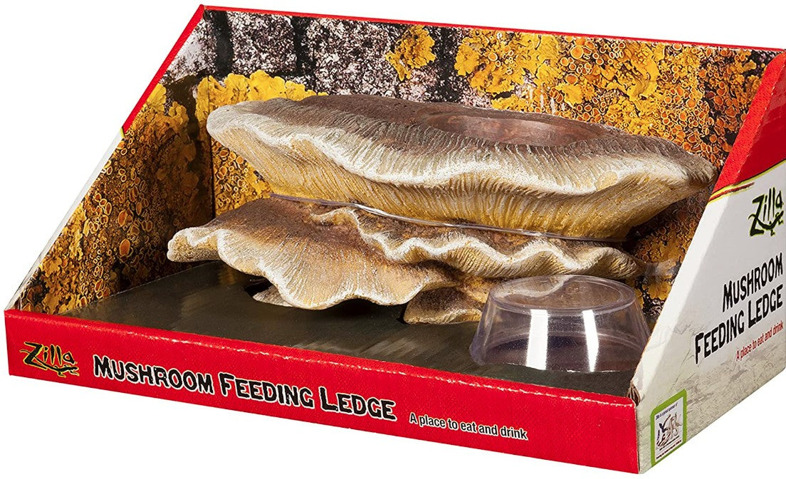 Zilla Mushroom Feeding Ledge for Eating and Drinking Reptiles