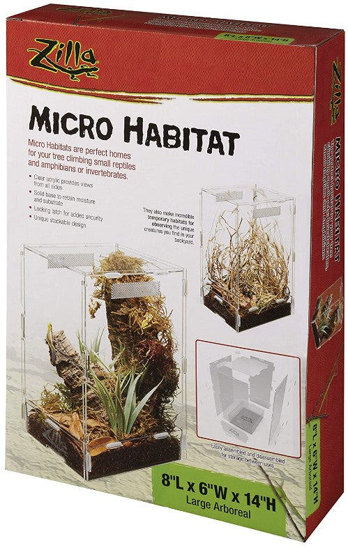 Zilla Micro Habitat Arboreal Home for Tree Dwelling Small Pet