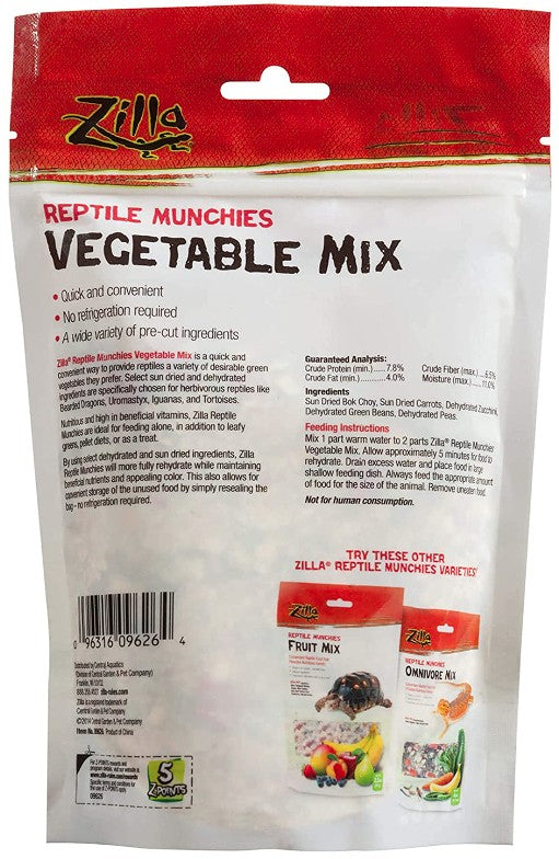 Zilla Reptile Munchies Vegetable Mix