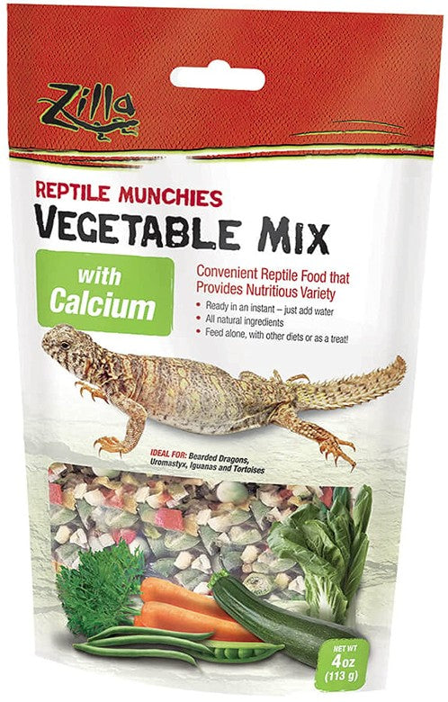 Zilla Reptile Munchies Vegetable Mix with Calcium