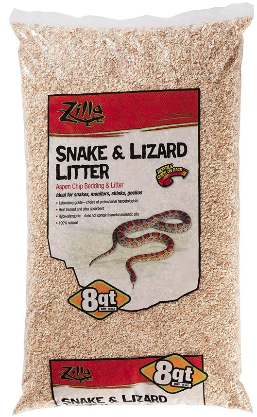 Zilla Lizard Litter Aspen Chip Bedding and Litter