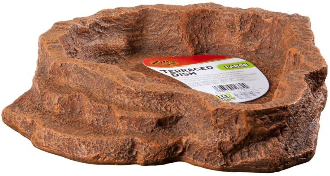 Zilla Terraced Dish for Food or Water for Reptiles