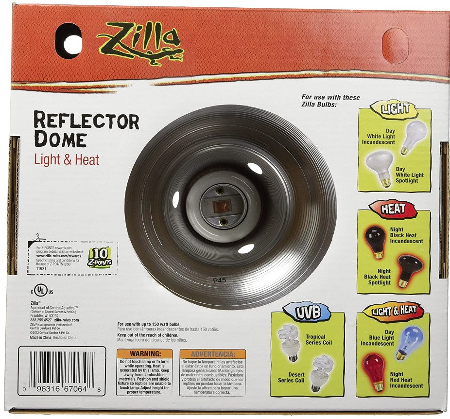 Zilla Reflector Dome with Ceramic Socket