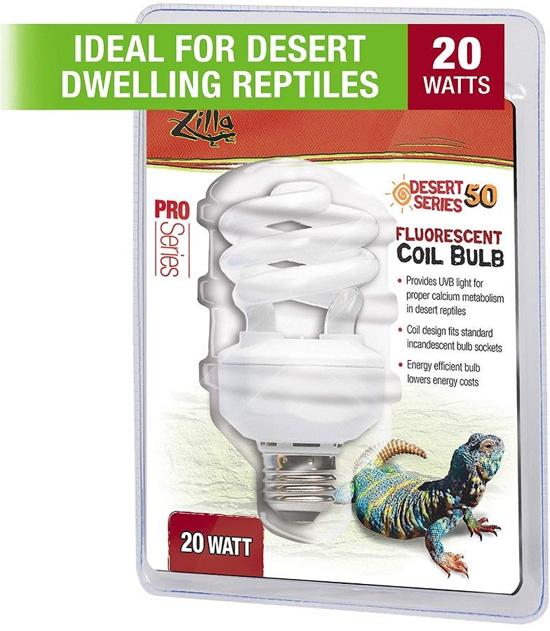 Zilla Desert 50 Fluorescent Coil Bulb with UVB