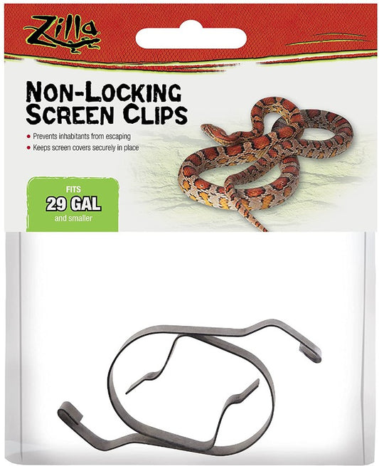 Zilla Non-Locking Screen Clips Metal