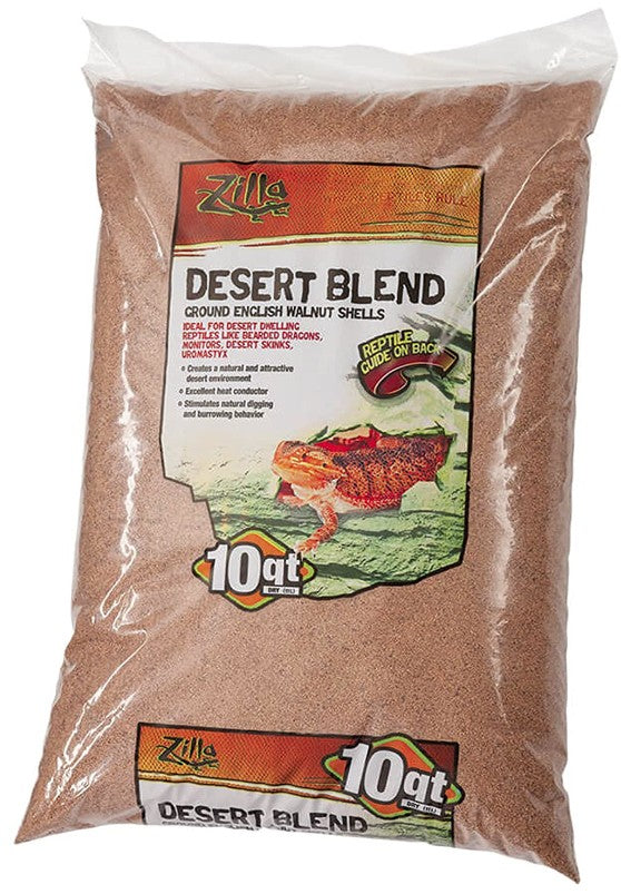 Zilla Desert Blend Ground English Walnut Shells Reptile Substrate