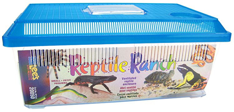 Lees Reptile Ranch Ventilated Reptile and Amphibian Rectangle Habitat with Lid