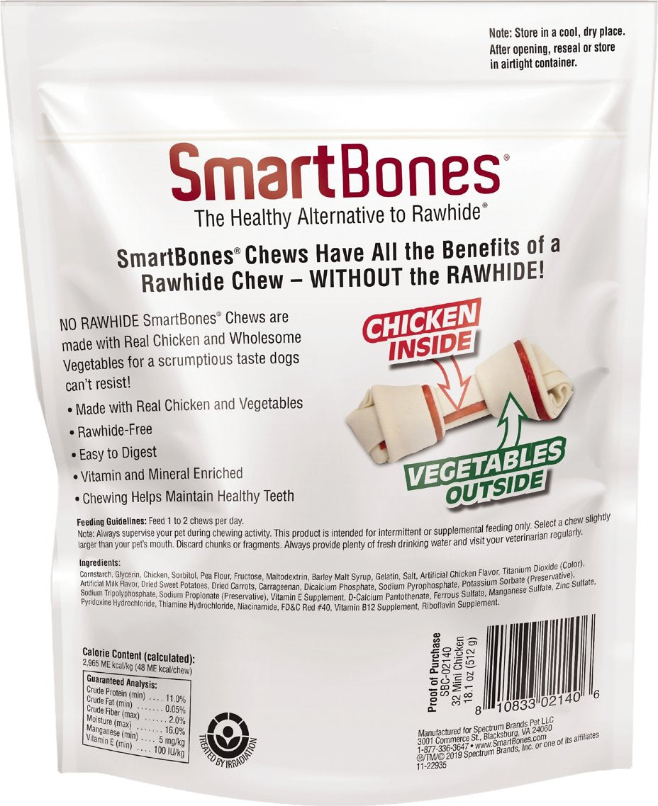 SmartBones Rawhide Free Chicken Bones Mini