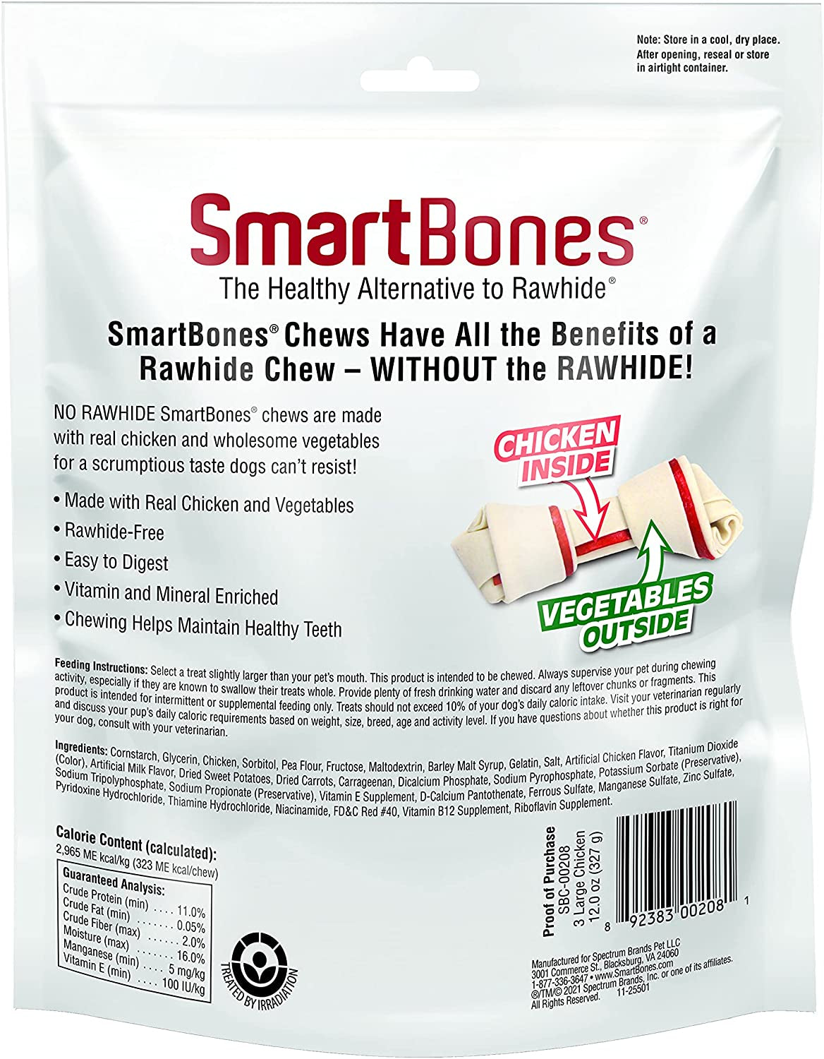 SmartBones Rawhide Free Chicken Bones Large