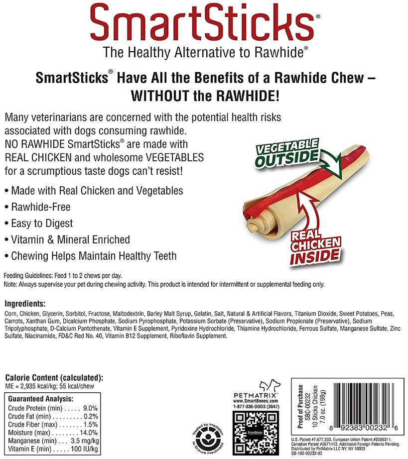 SmartBones SmartSticks with Real Chicken