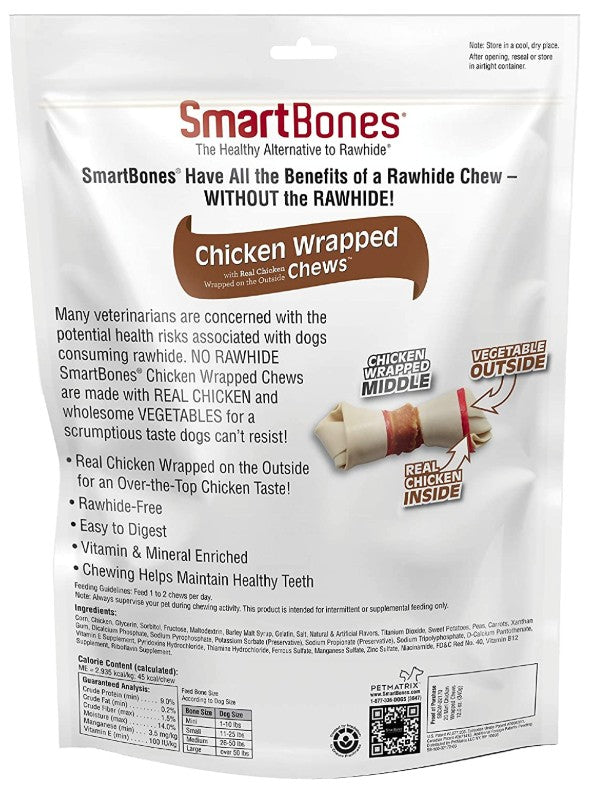 SmartBones Vegetable and Chicken Wrapped Rawhide Free Dog Bone