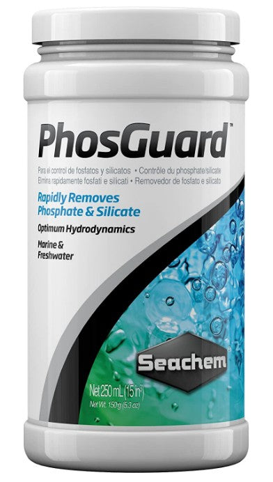 Seachem PhosGuard Rapidly Removes Phosphate and Silicate for Marine and Freshwater Aquariums