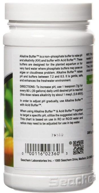 Seachem Alkaline Buffer Raises pH and Increases Alkalinity KH for Aquariums