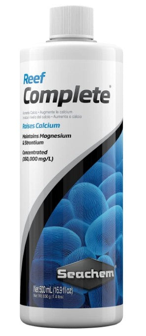 Seachem Reef Complete Raises Calcium and Maintains Magnesium and Strontium in Aquariums