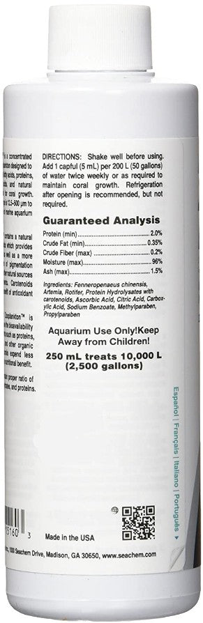 Seachem Reef Zooplankton Unique Blend of Marine Zooplankton for Aquariums