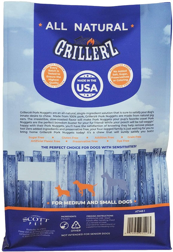 Grillerz All Natural Pork Nuggets Dog Chew