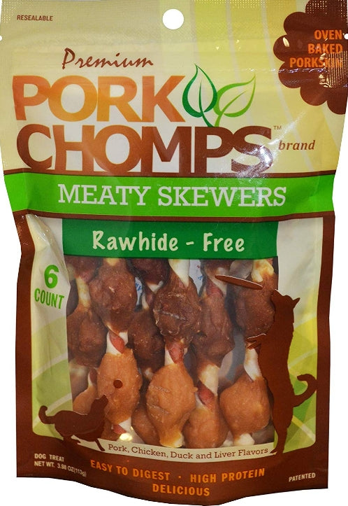 Pork Chomps Premium Nutri Chomps Meaty Skewers