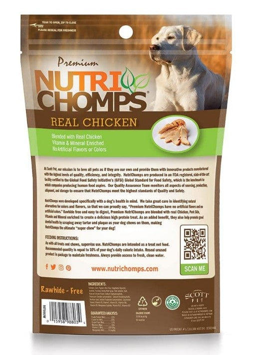 Pork Chomps Premium Nutri Chomps Chicken Flavor Mini Knots