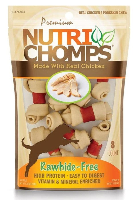 Pork Chomps Premium Nutri Chomps Chicken Wrapped Knots Mini