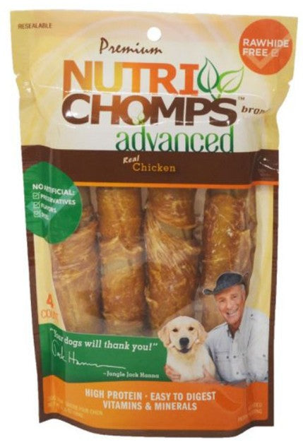 Nutri Chomps Advanced Twists Dog Treat Chicken Flavor