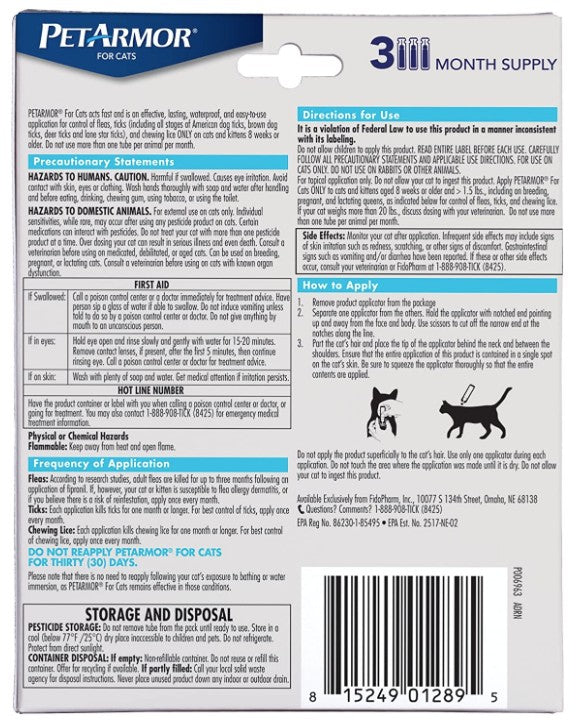 PetArmor Flea and Tick Treatment for Cats (Over 1.5 Pounds)