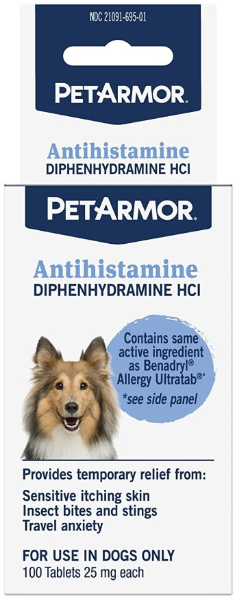 PetArmor Antihistamine Medication for Allergies for Dogs