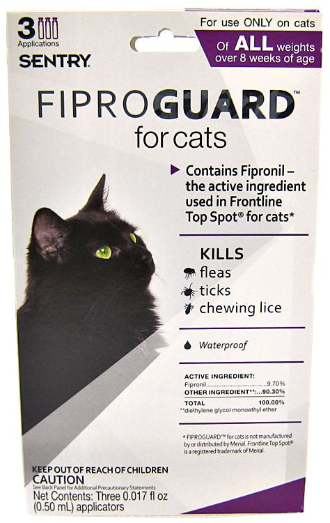 Sentry FiproGuard Flea and Tick Control for Cats