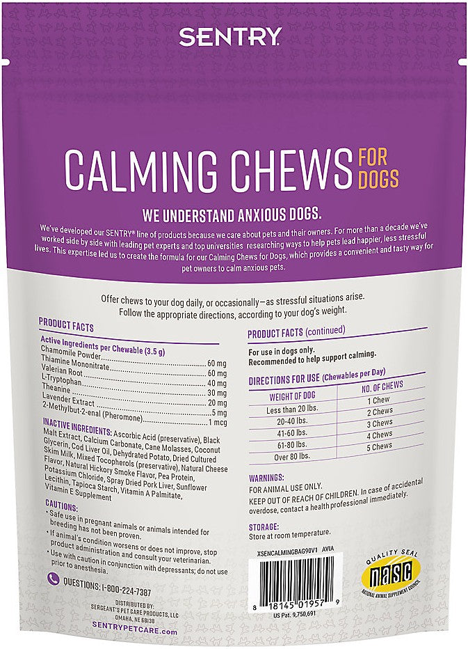 Sentry Calming Chews for Dogs