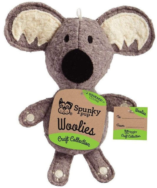 Spunky Pup Woolies Koala Dog Toy