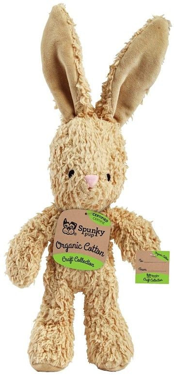 Spunky Pup Organic Cotton Bunny Dog Toy