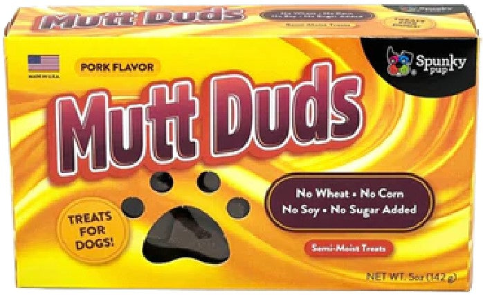 Spunky Pup Yellow Mutt Duds Semi-Moist Pork Flavor Dog Treat