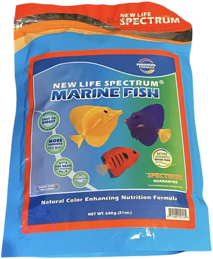 New Life Spectrum Marine Fish Food Regular Sinking Pellets