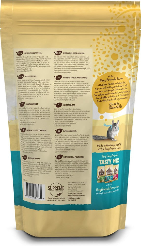 Supreme Pet Foods Tiny Friends Farm Charlie, Harry & Gerri Bathing Sand