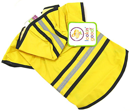 Fashion Pet Rainy Days Slicker Yellow Dog Rain Coat