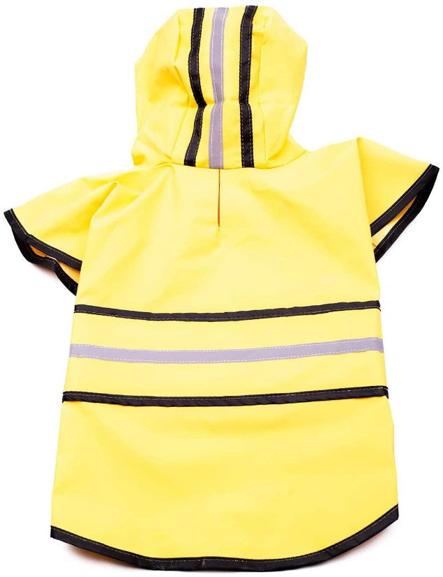 Fashion Pet Rainy Days Slicker Yellow Dog Rain Coat