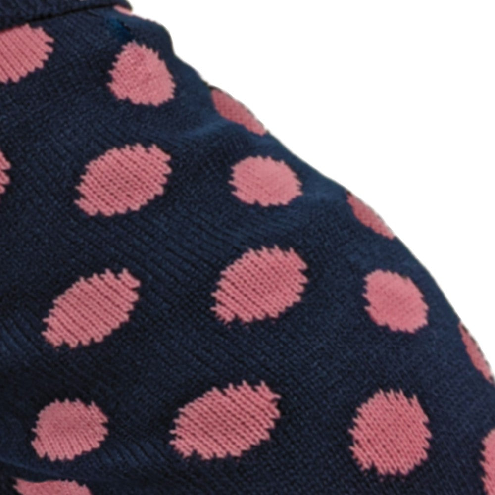 Fashion Pet Contrast Dot Dog Sweater Pink