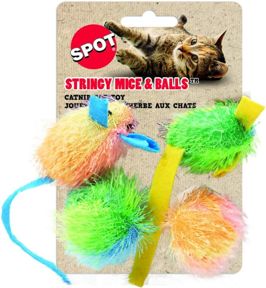 Spot Stringy Mice and Balls Catnip Cat Toys