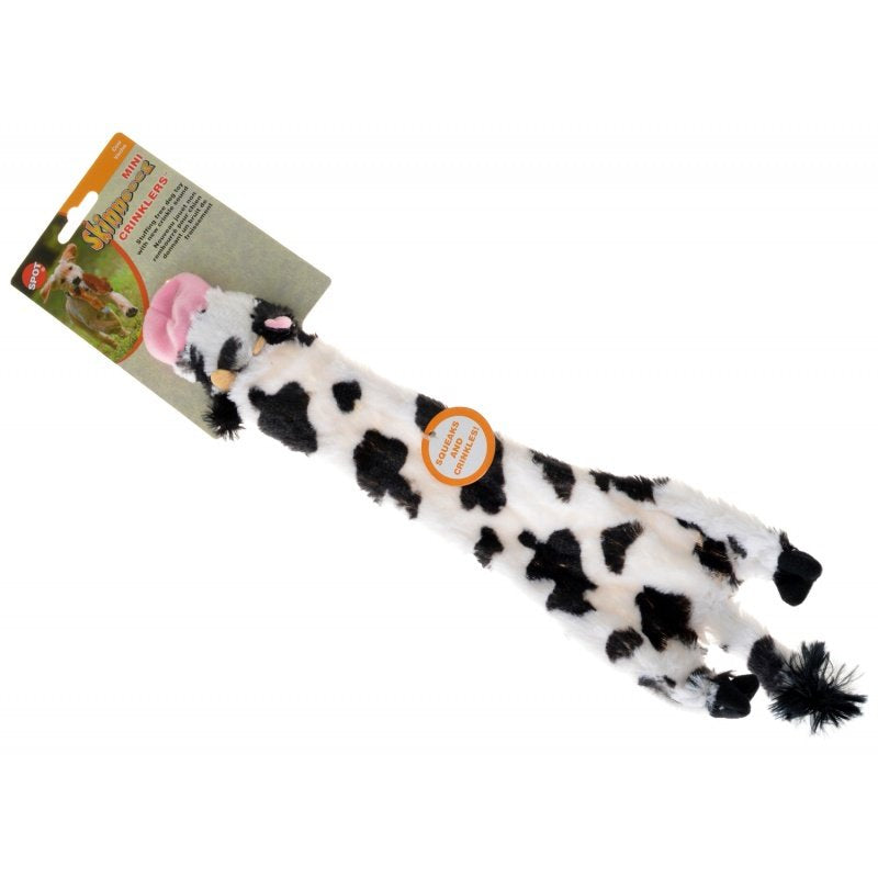 Skinneeez Crinklers Cow Dog Toy