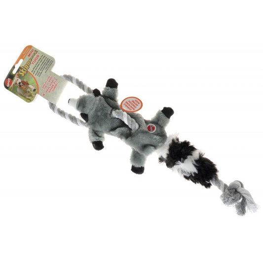 Skinneeez Raccoon Tug Dog Toy