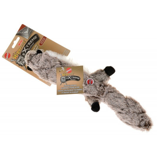 Skinneeez Extreme Quilted Raccoon Dog Toy