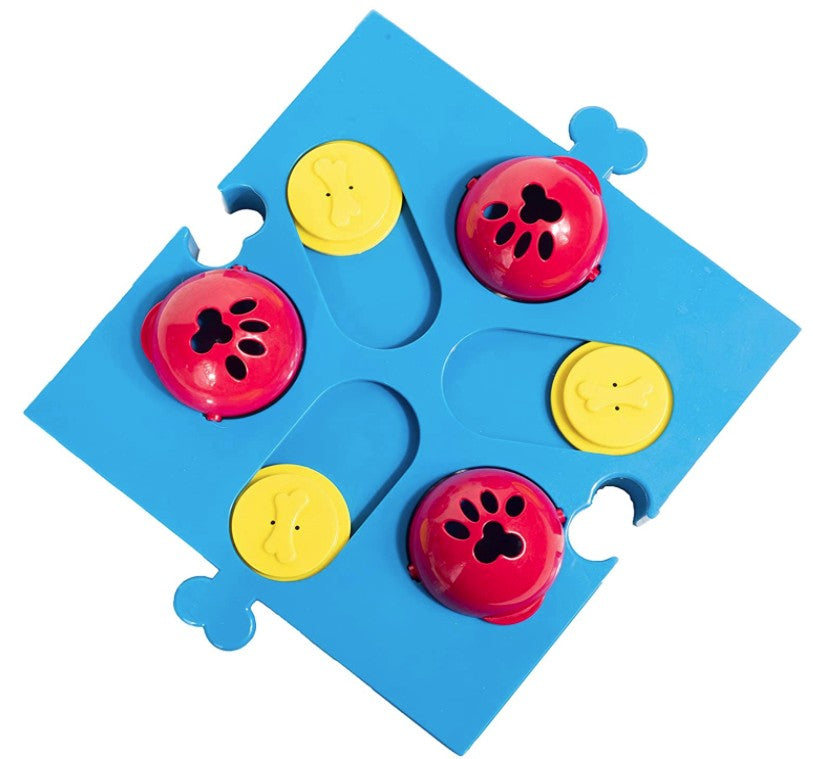 Spot Seek-A-Treat Flip 'N Slide Connector Puzzle Interactive Dog Treat and Toy Puzzle