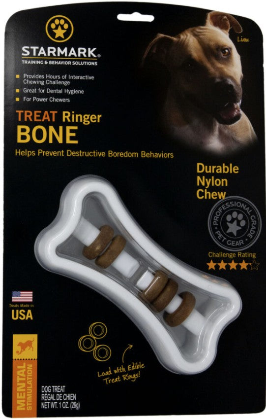 Starmark Ringer Bone Treat Toy