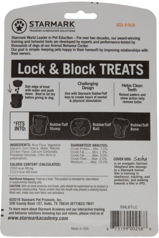 Starmark Lock and Block Treats Chicken Flavor Large