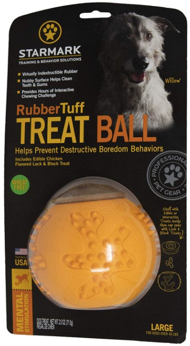 Starmark RubberTuff Treat Ball Large