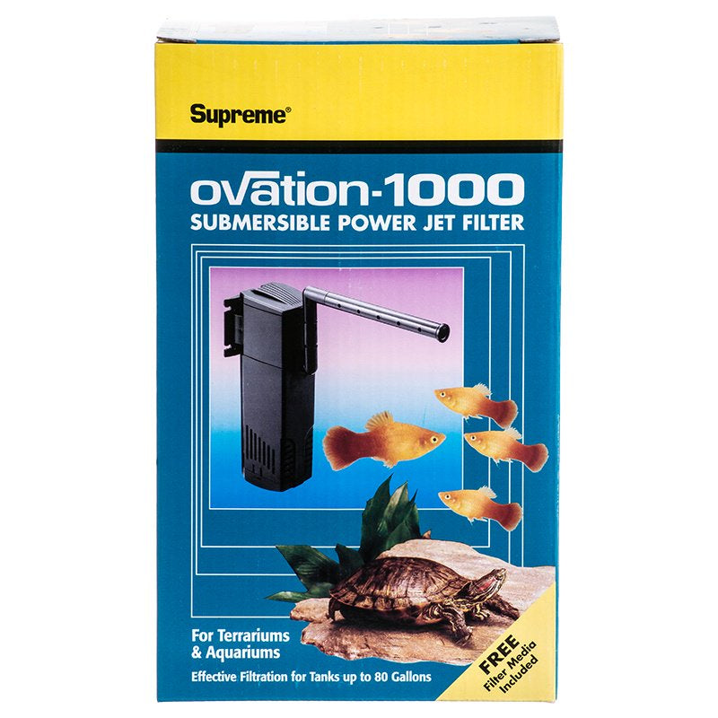 Supreme Ovation Submersible Power Jet Filter for Terrariums and Aquariums