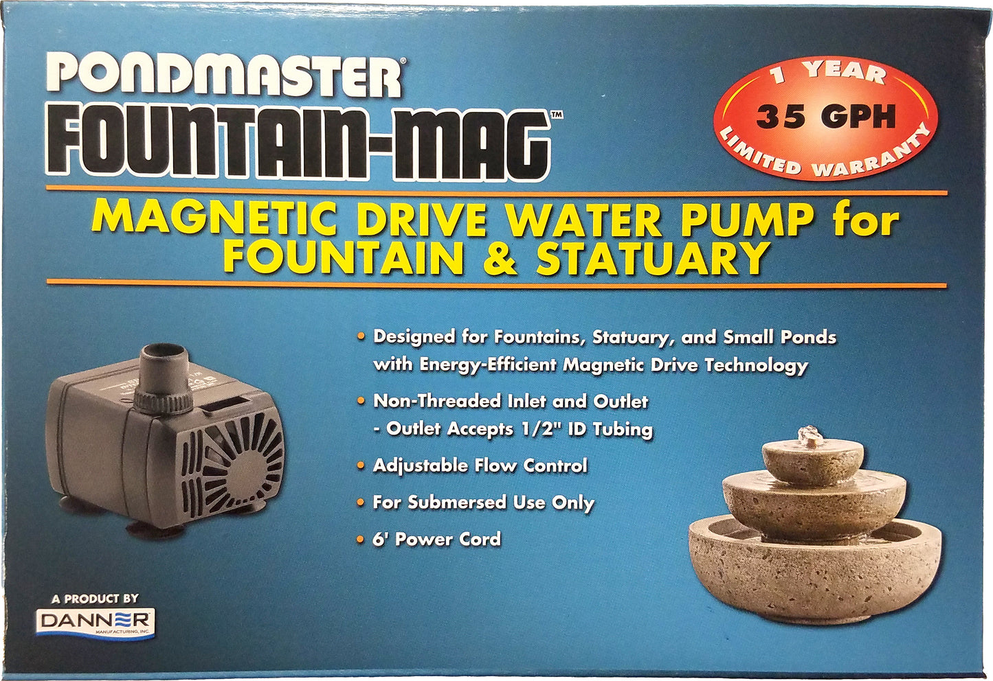 Pondmaster Fountain-Mag Magnetic Drive Water Pump