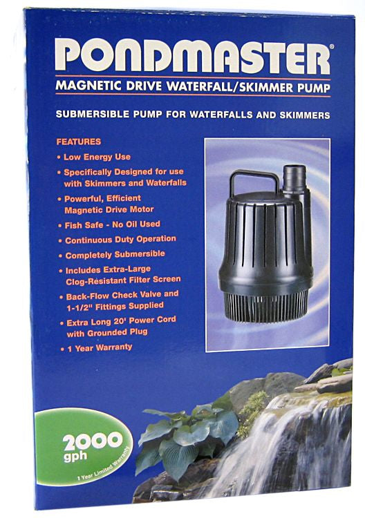 Pondmaster Magnetic Drive Waterfall / Skimmer Pump