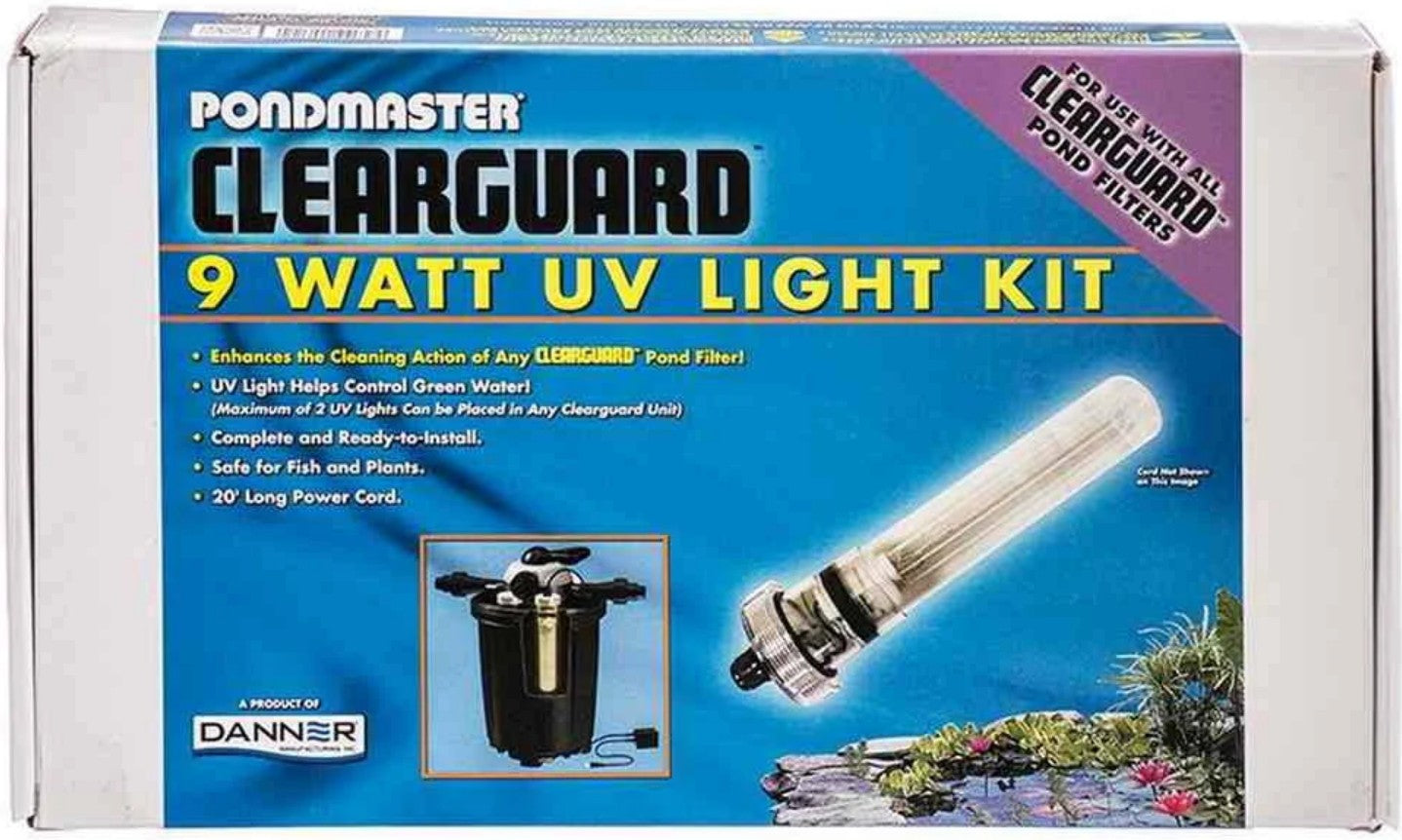 Pondmaster Clearguard Filter 9 Watt UV Clarifier Kit